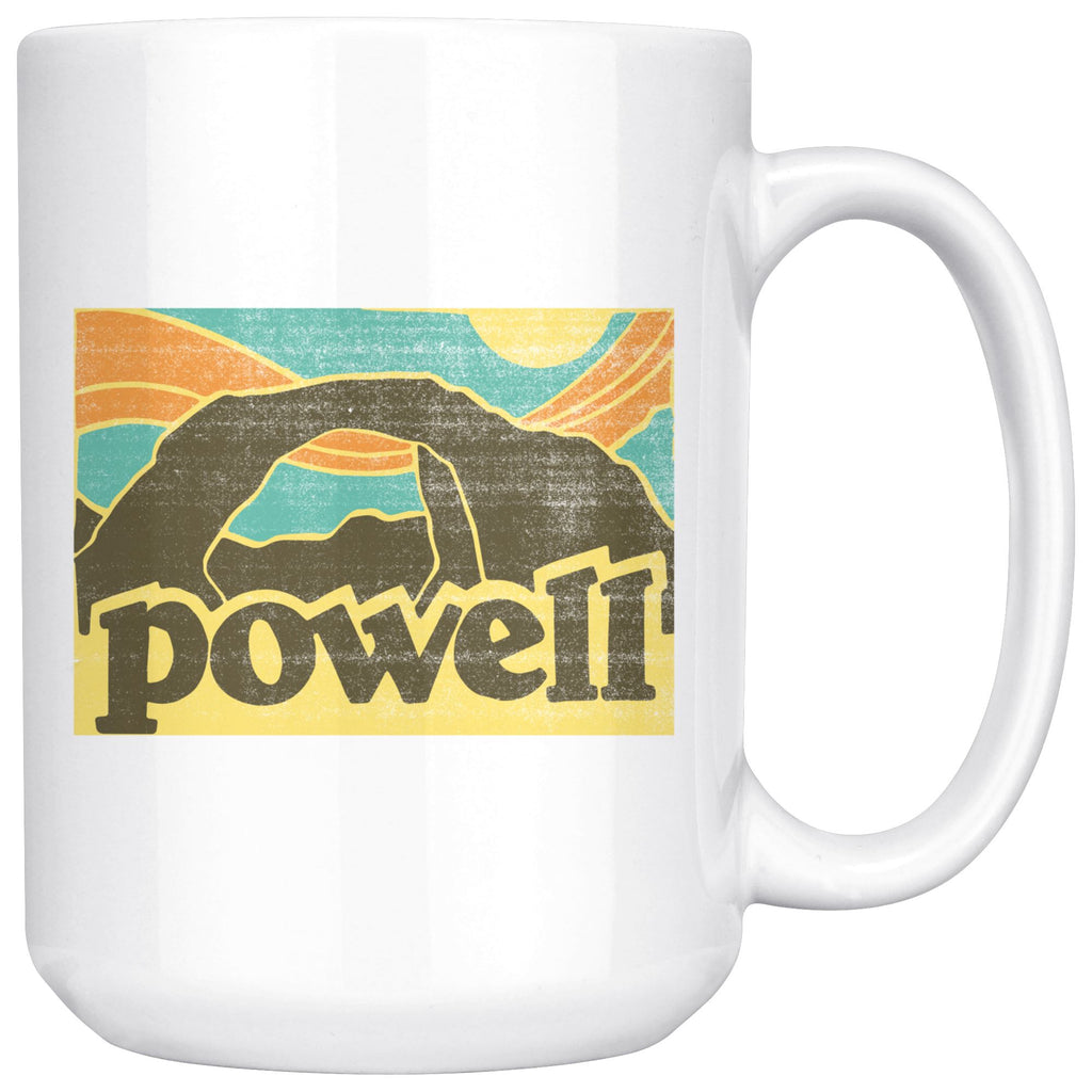 Retro Powell 15oz White Mug - Houseboat Kings