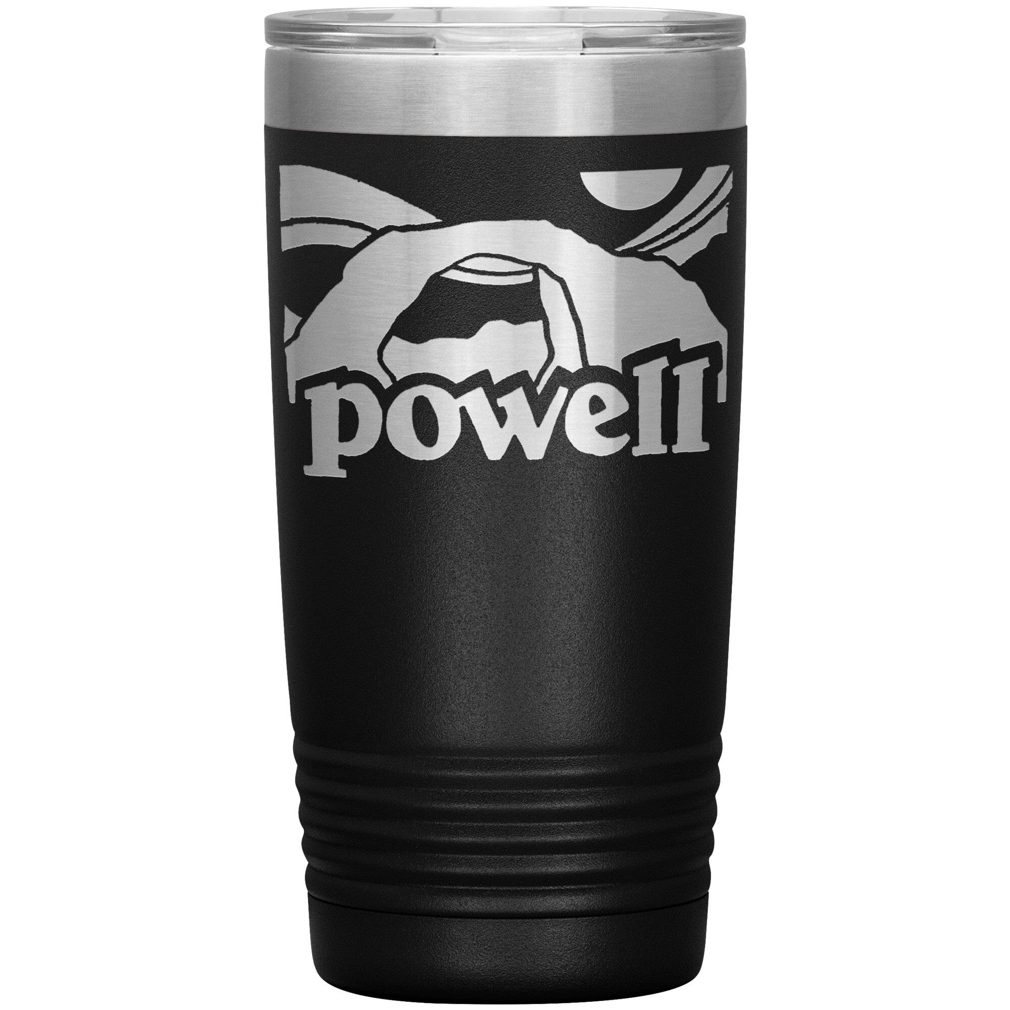 Retro Powell 20oz Tumbler Tumblers Black 