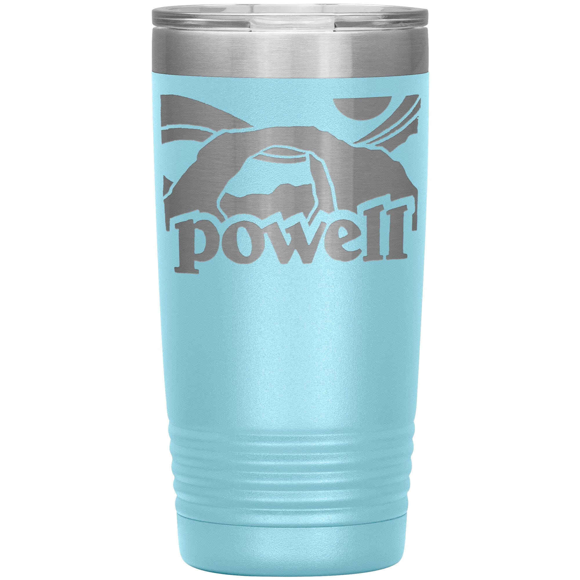 Retro Powell 20oz Tumbler Tumblers Light Blue 