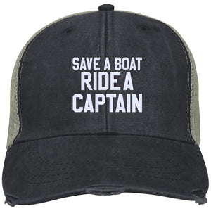 Save A Boat Ride A Captain Hat - Houseboat Kings