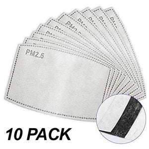 SKIING HEART_Grey Activated Carbon Filter 10 Pack Accessories Activated Carbon Filter 10 Pack 12 x 8 cm ( 4.7 x 3.1 inches) 