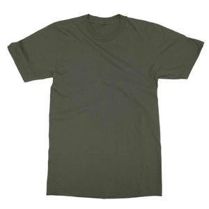SKIING HEART_Grey Classic Heavy Cotton Adult T-Shirt Apparel Army Green Unisex S