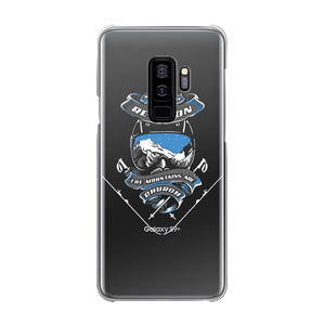 SKIING IS MY RELIGION THE MOUNTAIN IS MY CHURCH Back Printed Transparent Hard Phone Case Accessories Samsung Galaxy S9 Plus Transparent Hard Case Transparent 