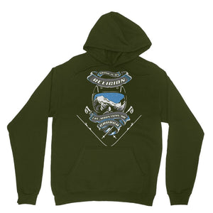 SKIING IS MY RELIGION THE MOUNTAIN IS MY CHURCH Classic Adult Hoodie Apparel Dark Green XS 