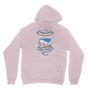 SKIING IS MY RELIGION THE MOUNTAIN IS MY CHURCH Classic Adult Hoodie Apparel Light Pink XS 