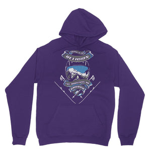 SKIING IS MY RELIGION THE MOUNTAIN IS MY CHURCH Classic Adult Hoodie Apparel Purple XS 