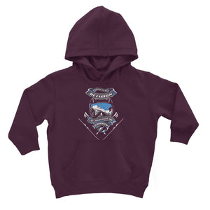 SKIING IS MY RELIGION THE MOUNTAIN IS MY CHURCH Classic Kids Hoodie Apparel Burgundy 3 to 4 Years 