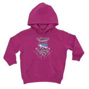 SKIING IS MY RELIGION THE MOUNTAIN IS MY CHURCH Classic Kids Hoodie Apparel Hot Pink 3 to 4 Years 