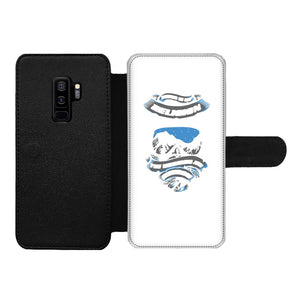 SKIING IS MY RELIGION THE MOUNTAIN IS MY CHURCH Front Printed Wallet Cases Accessories Samsung Galaxy S9 Plus Front Printed Wallet Case Black&White 