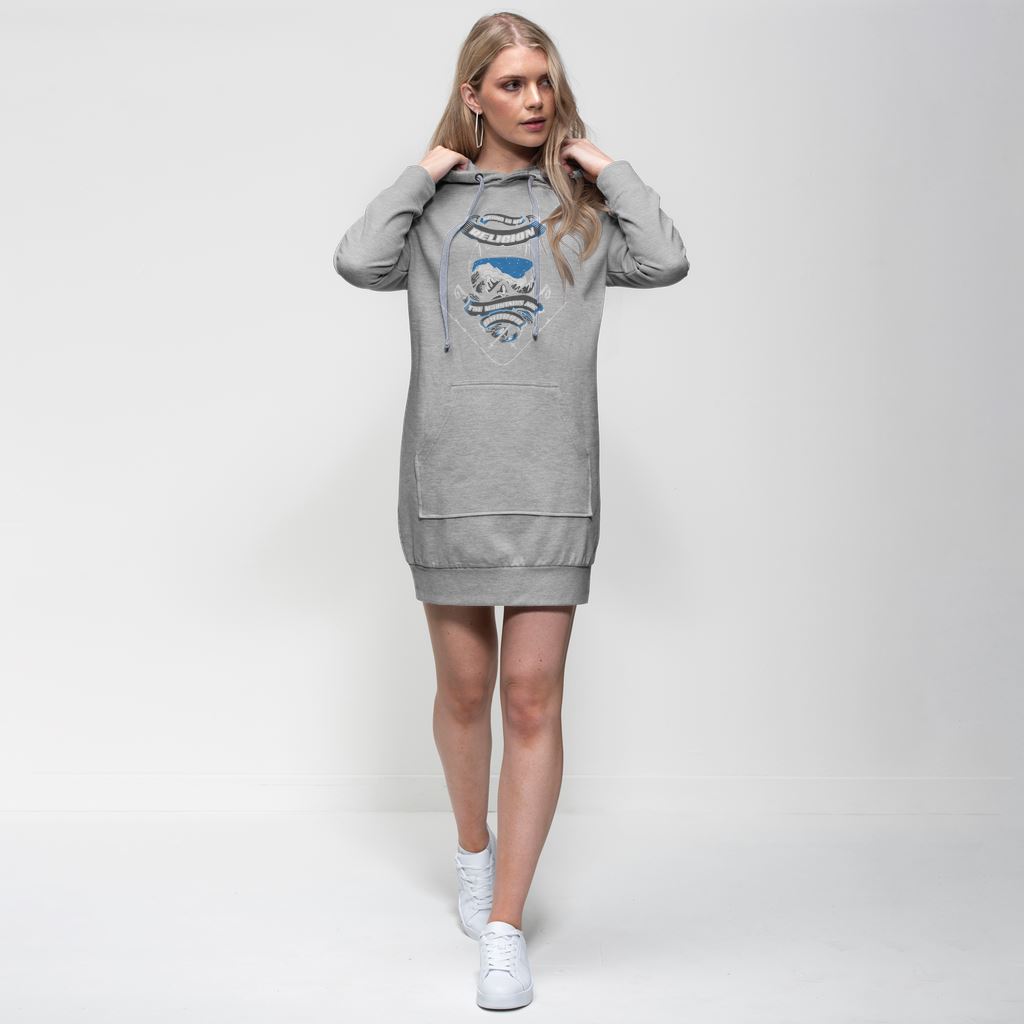 SKIING IS MY RELIGION THE MOUNTAIN IS MY CHURCH Premium Adult Hoodie Dress Apparel Light Grey XS 