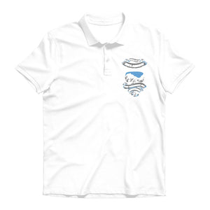 SKIING IS MY RELIGION THE MOUNTAIN IS MY CHURCH Premium Adult Polo Shirt Apparel White Unisex S