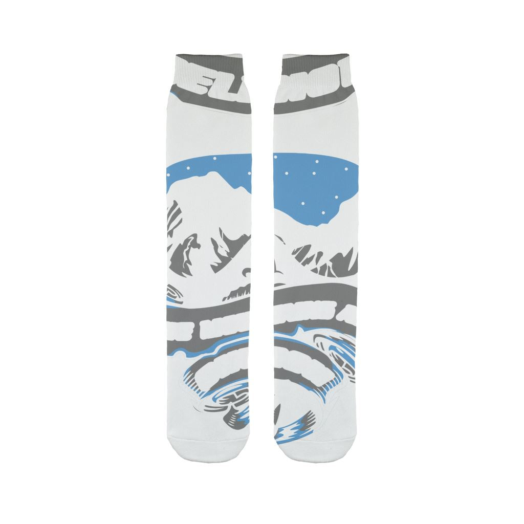 SKIING IS MY RELIGION THE MOUNTAIN IS MY CHURCH Sublimation Tube Sock Accessories 45X10 cm 