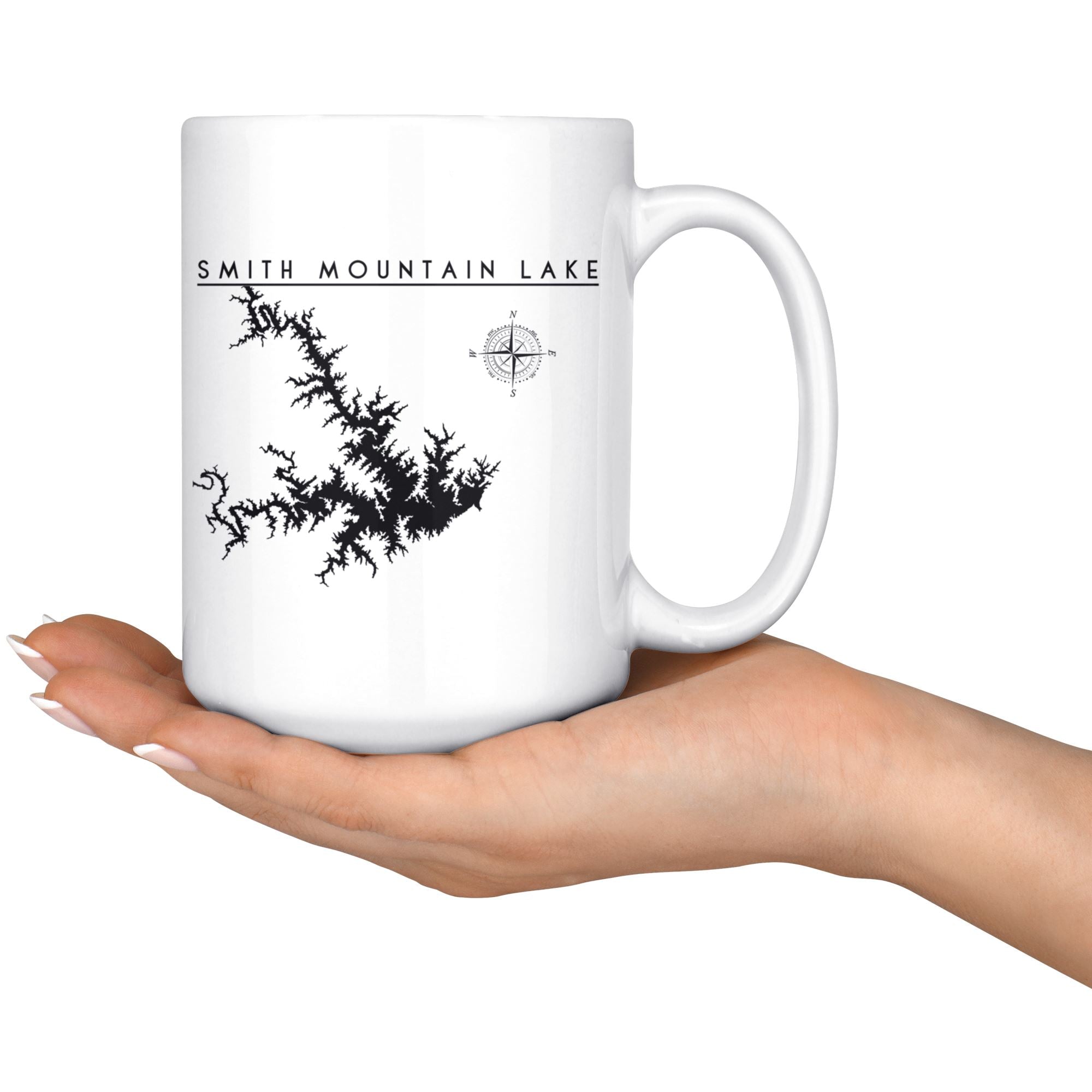 Smith Mountain Lake 15oz Coffee Mug | Printed | Lake Gift - Houseboat Kings