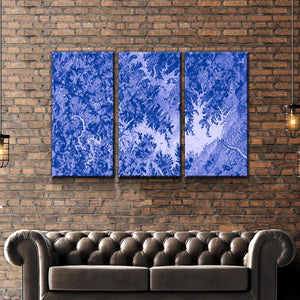 Smith Mountain Lake Art From Space | Calming Blue | Gallery Quality Canvas Wrap - Houseboat Kings