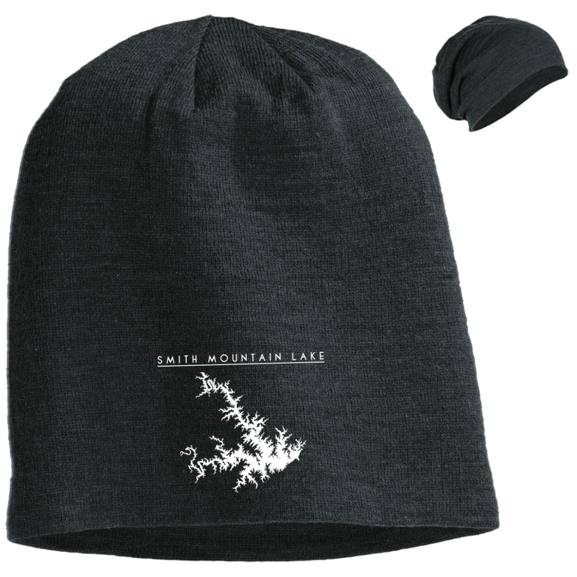 Smith Mountain Lake Embroidered Slouch Beanie - Houseboat Kings