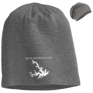 Smith Mountain Lake Embroidered Slouch Beanie - Houseboat Kings