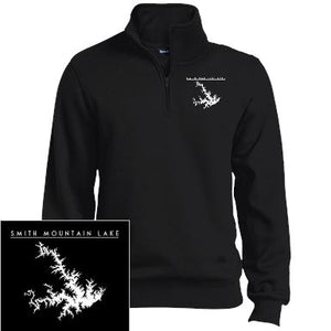 Smith Mountain Lake Embroidered Sport-Tek 1/4 Zip Sweatshirt - Houseboat Kings