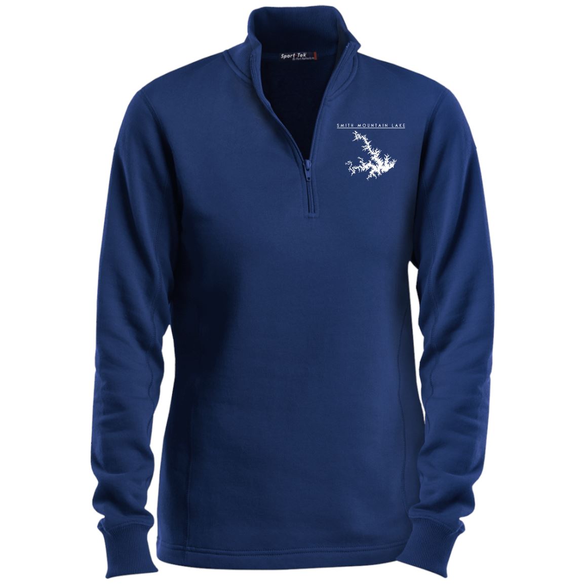 Smith Mountain Lake Embroidered Sport-Tek Ladies' 1/4 Zip Sweatshirt - Houseboat Kings
