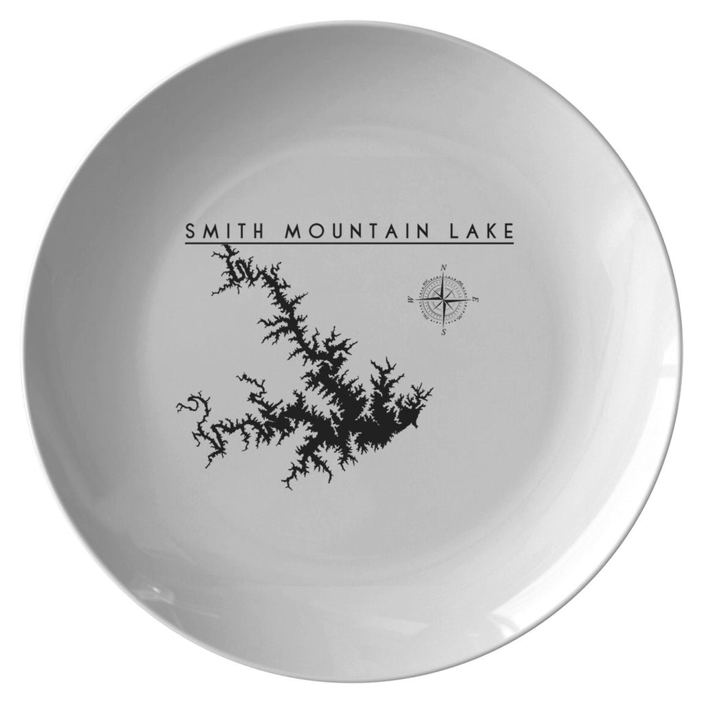 Smith Mountain Lake Plate | Wedding Gift | Printed | Lake Gift - Houseboat Kings