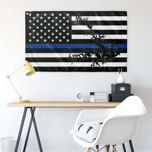 Smith Mountain Lake Thin Blue Line American Boat Flag Wall Art 