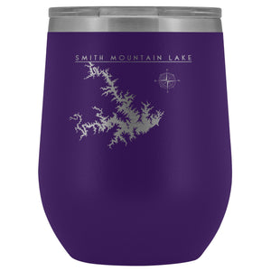 Smith Mountain Lake Wine Tumbler | Laser Etched | Lake Gift - Houseboat Kings