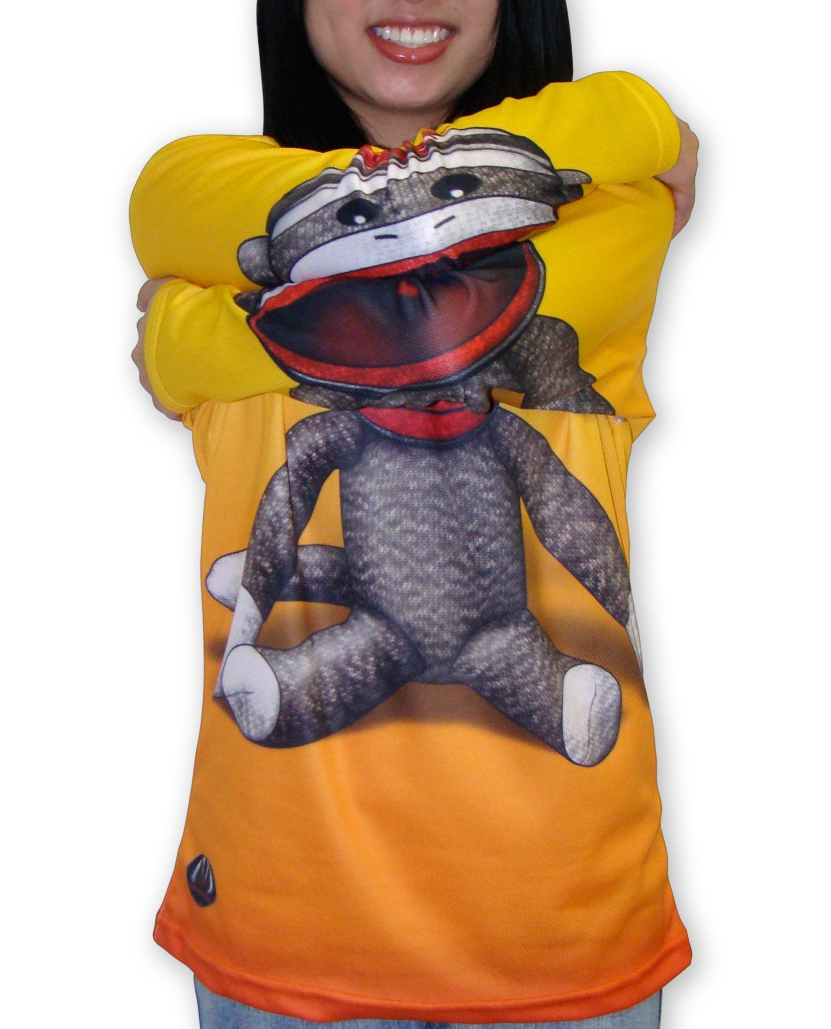 SOCK MONKEY Hoodie Chomp Shirt by MOUTHMAN® Kid's Clothing 