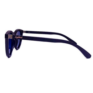 Sunset Mirror Lenses Polarized with Full Frame Black Bamboo Sunglasses 