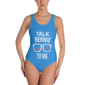 Talk Bernie To Me One-Piece Swimsuit - Houseboat Kings