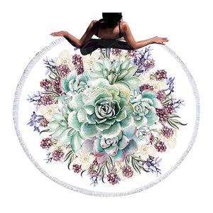 Tassel Tapestry Large Round Beach Towel for Adults Home & Garden 