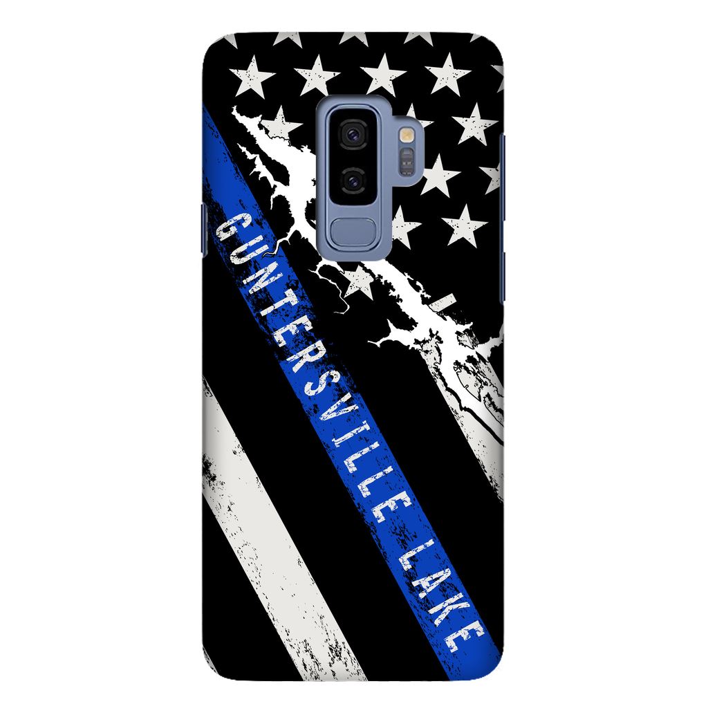 Thin Blue Line Guntersville Lake Fully Printed Matte Phone Case - Houseboat Kings