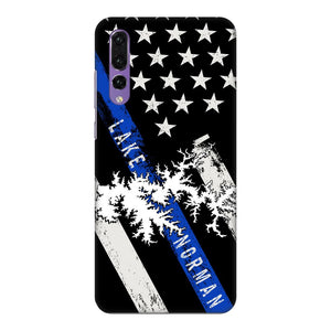 Thin Blue Line Lake Norman Fully Printed Matte Phone Case - Houseboat Kings