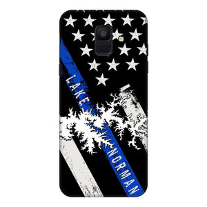 Thin Blue Line Lake Norman Fully Printed Matte Phone Case - Houseboat Kings