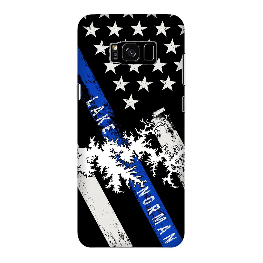 Thin Blue Line Lake Norman Fully Printed Matte Phone Case - Houseboat Kings