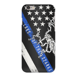 Thin Blue Line Lake Of The Ozarks Fully Printed Matte Phone Case - Houseboat Kings