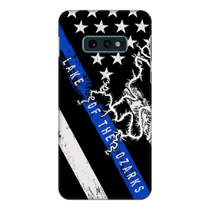 Thin Blue Line Lake Of The Ozarks Fully Printed Matte Phone Case - Houseboat Kings
