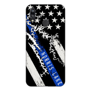 Thin Blue Line Norris Lake Fully Printed Matte Phone Case - Houseboat Kings