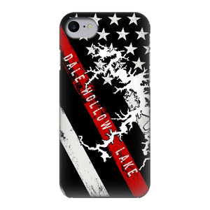 Thin Red Line Dale Hollow Lake Fully Printed Matte Phone Case - Houseboat Kings