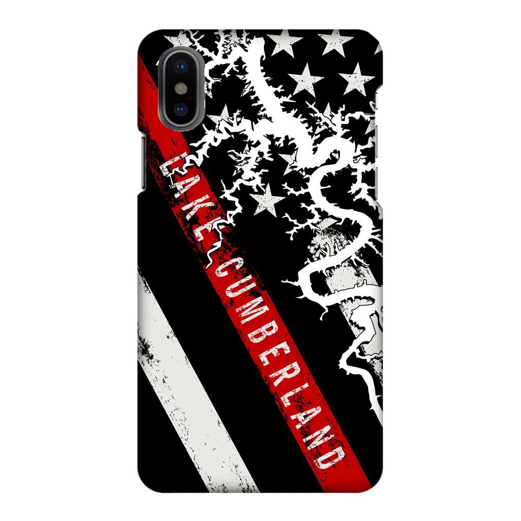 Thin Red Line Lake Cumberland Fully Printed Matte Phone Case - Houseboat Kings