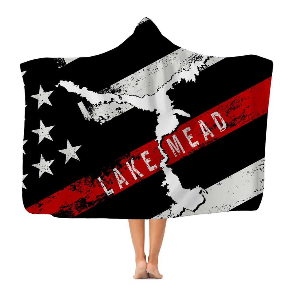 Thin Red Line Lake Mead Classic Adult Hooded Blanket - Houseboat Kings
