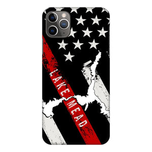 Thin Red Line Lake Mead Fully Printed Matte Phone Case - Houseboat Kings