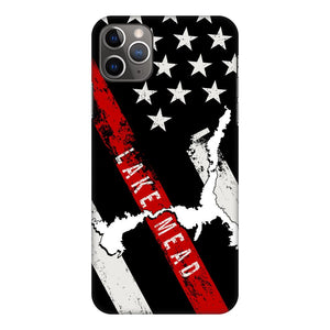 Thin Red Line Lake Mead Fully Printed Matte Phone Case - Houseboat Kings