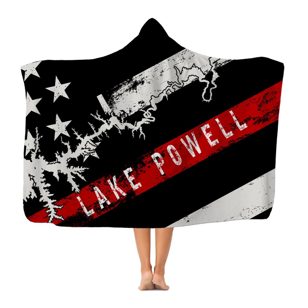 Thin Red Line Lake Powell Classic Adult Hooded Blanket - Houseboat Kings