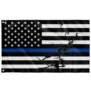 Tims Ford lake Thin Blue Line American Boat Flag Wall Art 