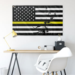 Tims Ford lake Thin Yellow Line American Boat Flag Wall Art 