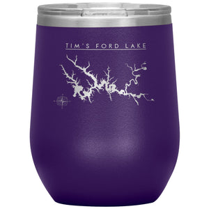 Tim's Ford Lake Wine 12oz Tumbler Wine Tumbler Purple 
