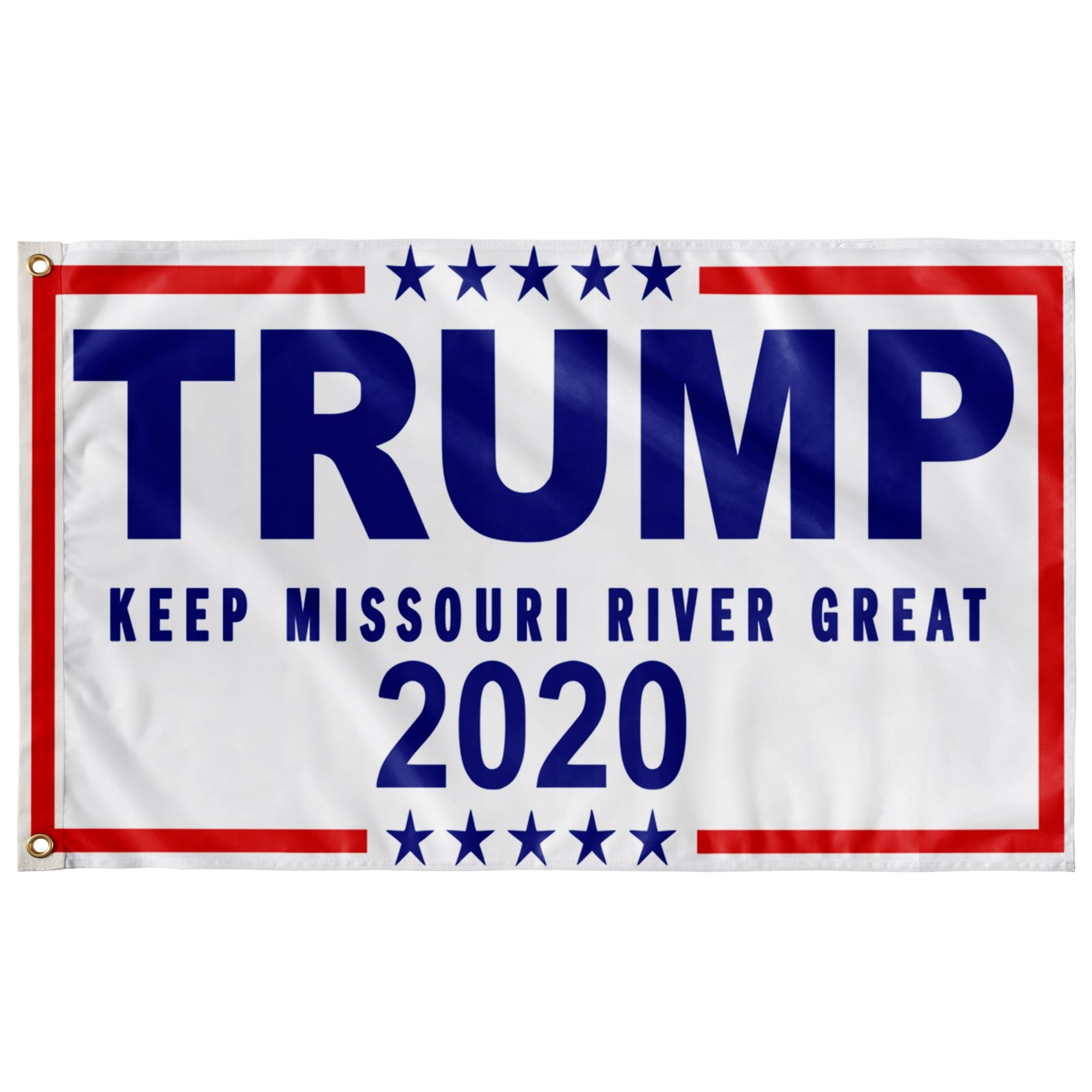 Trump Boat Flag 2020 - Keep Missouri River Great - Houseboat Kings