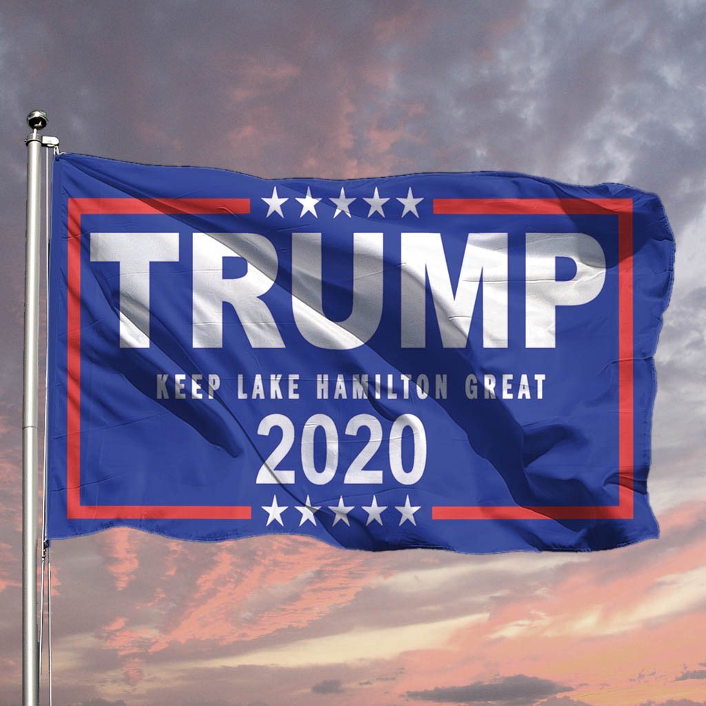 Trump Boat Flag - Keep Lake Hamilton Great - Houseboat Kings