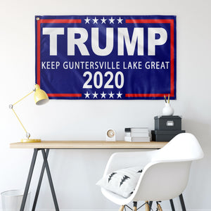 Trump Boat Flags - Keep Guntersville Lake Great - Houseboat Kings