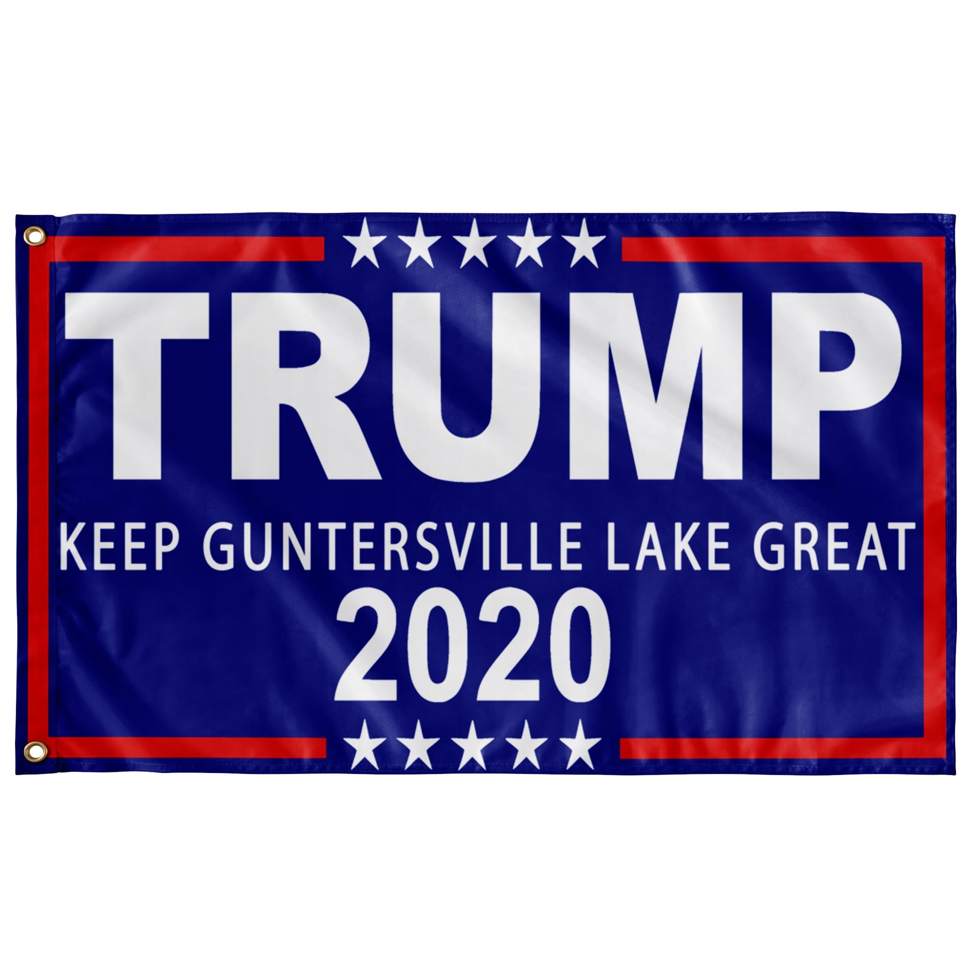 Trump Boat Flags - Keep Guntersville Lake Great - Houseboat Kings