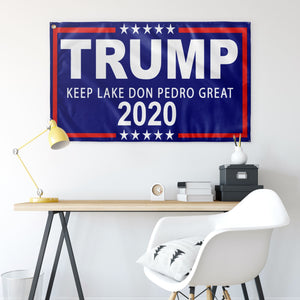 Trump Boat Flags - Keep Lake Don Pedro Great - Houseboat Kings